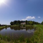 Blick über den Golfplatz, wandern