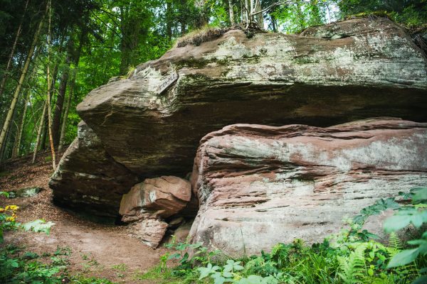 Stein-Pilz - Eine Felsformation auf der Bad Liebenzeller Geo-Tour
